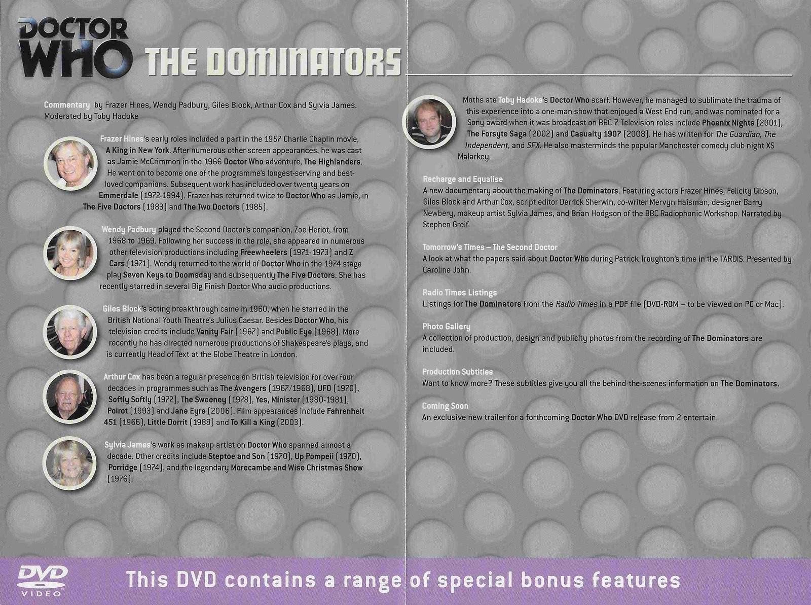 Inserts from BBCDVD 2807